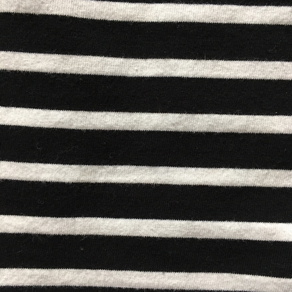 Ruby Rd. Basic Black & White Striped Tee - image 5